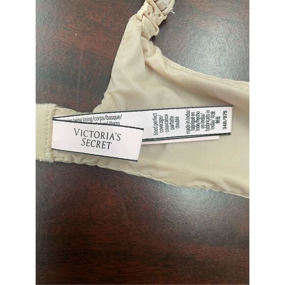 Victoria’s Secret Nude Lined Perfect Coverage Bra Size 34B - Picture 6 of 8